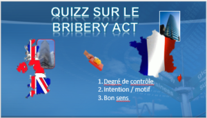 Quizz sur le Bribery UK act (en français)